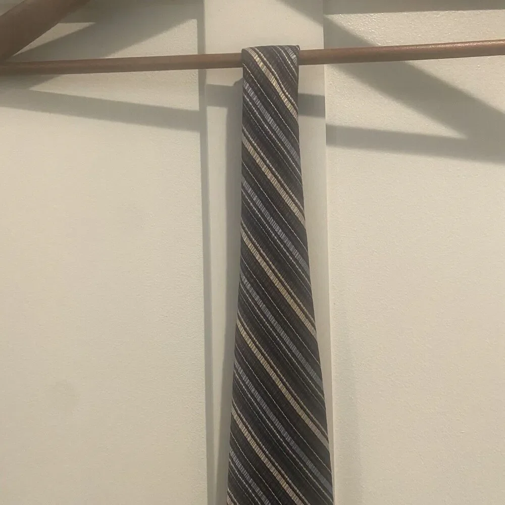 Vintage Silk‎ Tie Dawahare's Of Kentucky Blue Silver UK Wildcat Colors Textured
